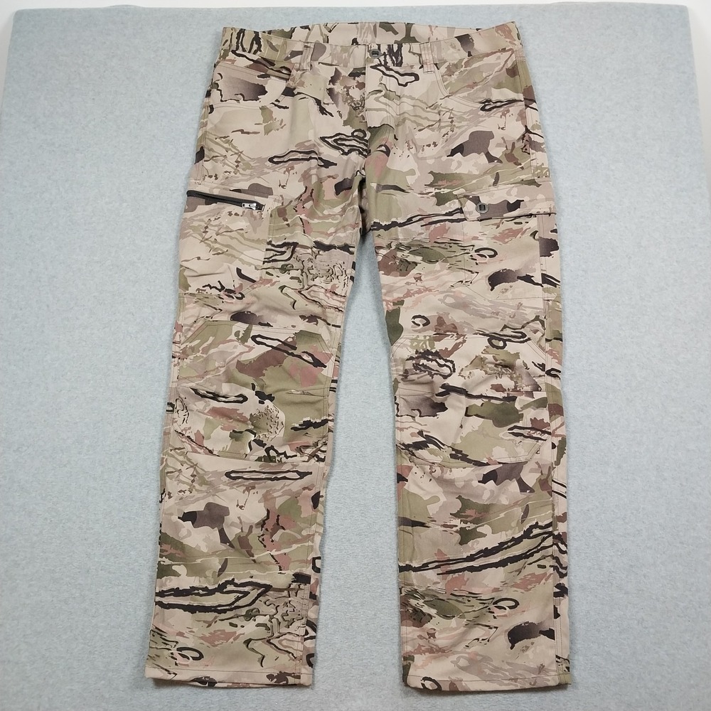 Under Armour Pants Mens 40x32 Barren Camo Hardwoods Hunting Outdoors Backwoods